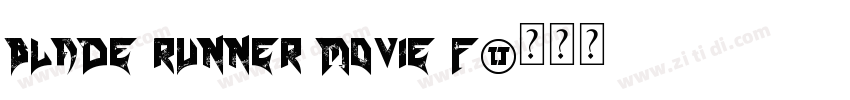 Blade Runner Movie F字体转换